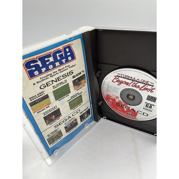 Formula One World Championship: Beyond the Limit (Sega CD, 1994) Complete CIB - Picture 6 of 8